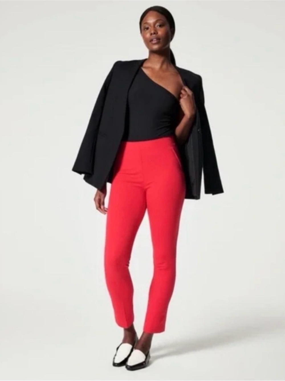 SPANX On the Go Ankle Slim Straight True Red Size M